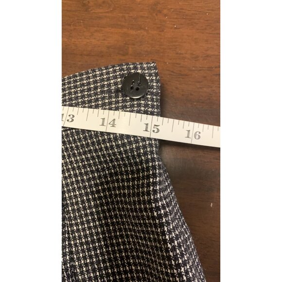 Talbots 14 P Wool Houndstooth Pants Business Casual Winter Black White - Picture 5 of 8